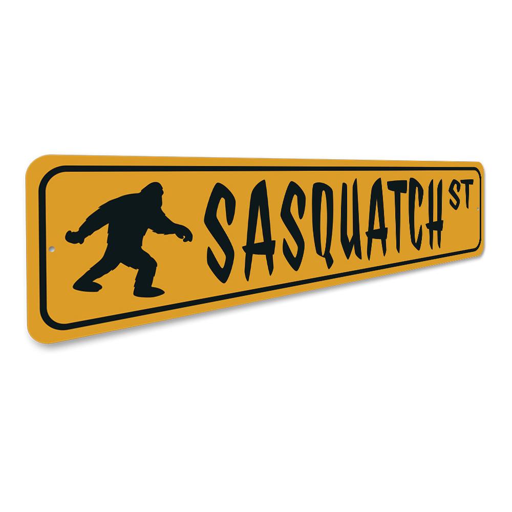 Sasquatch Street Sign