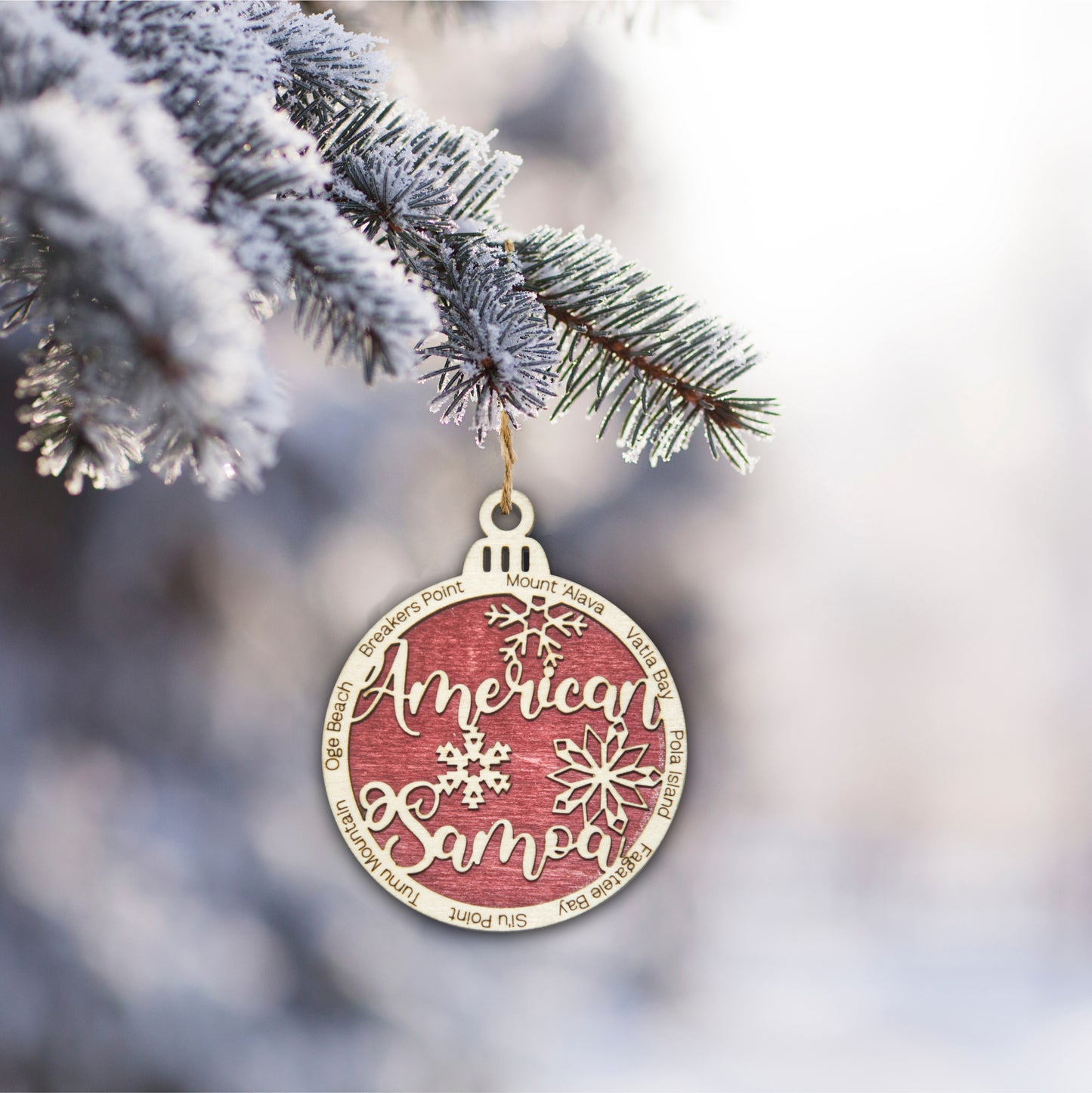 American Samoa National Park Christmas Ornament