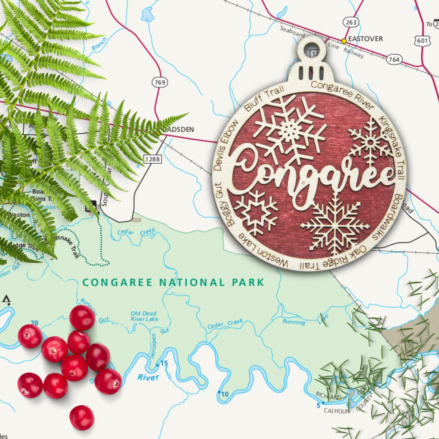 Congaree National Park Christmas Ornament