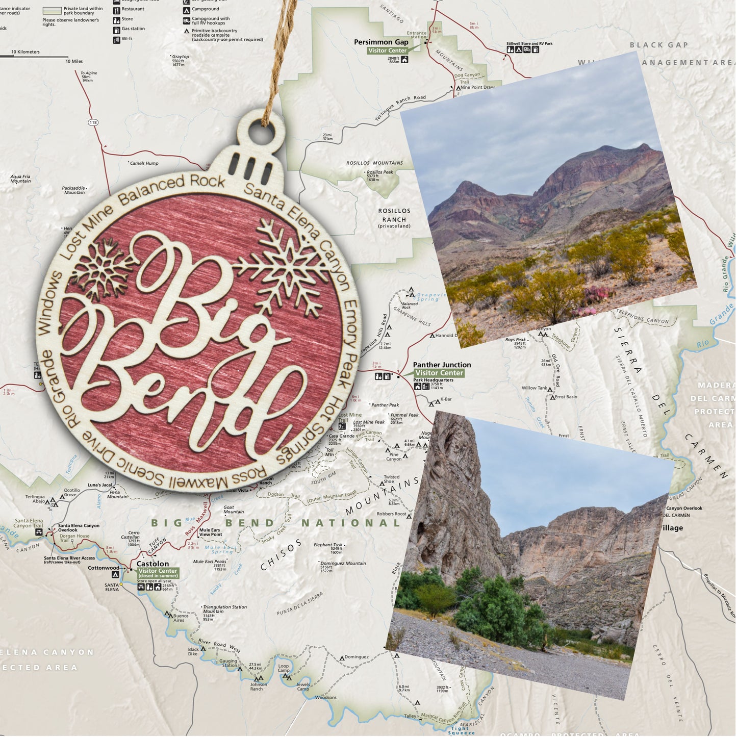 Big Bend National Park Christmas Ornament