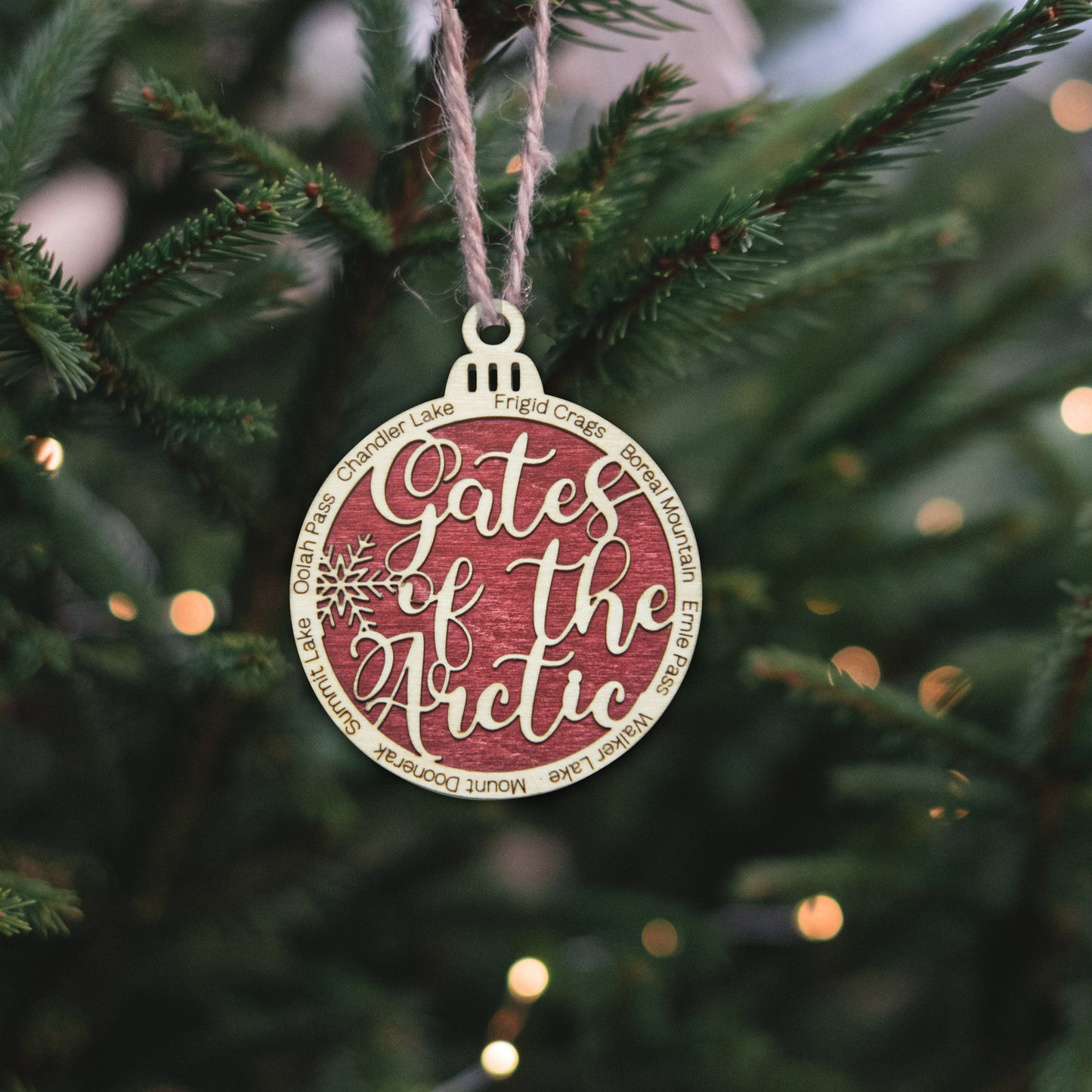 Gates of the Arctic National Park Christmas Ornament