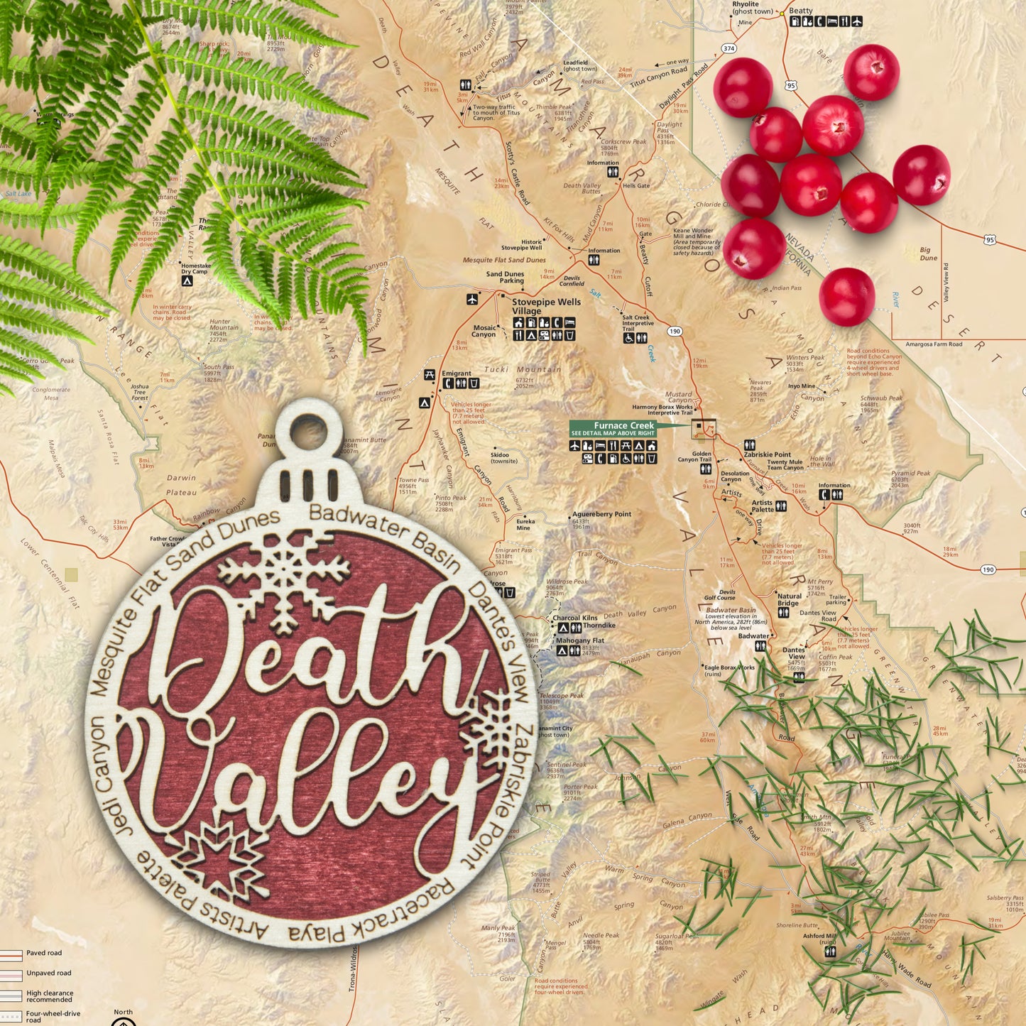 Death Valley National Park Christmas Ornament