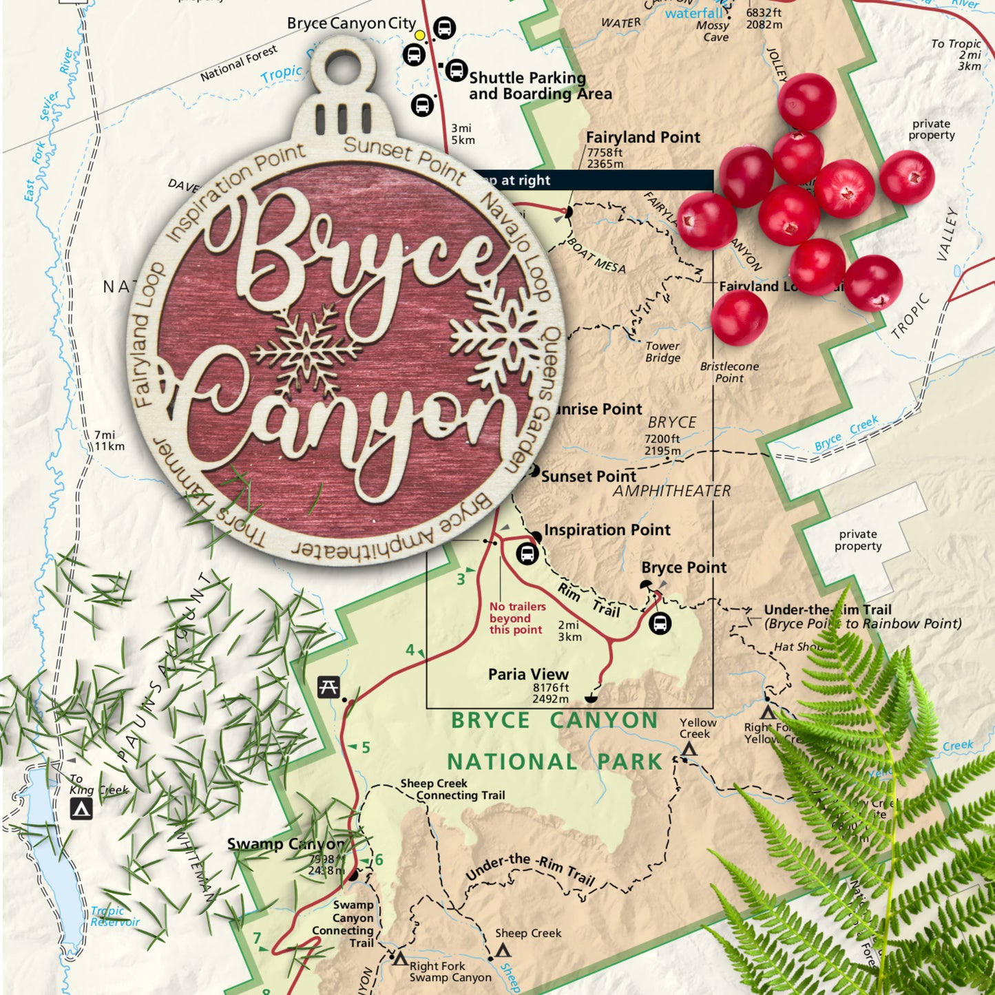 Bryce Canyon National Park Christmas Ornament