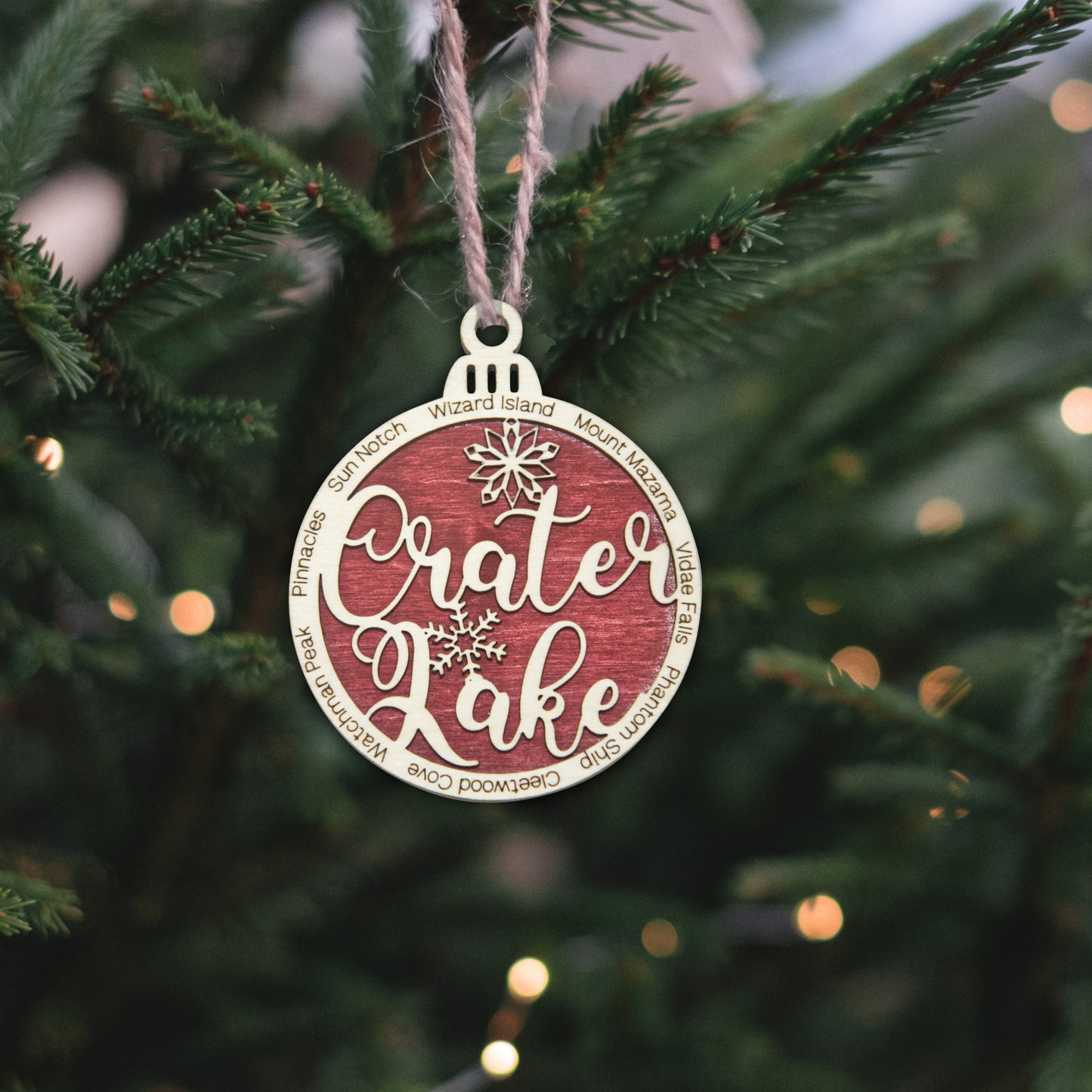 Crater Lake National Park Christmas Ornament