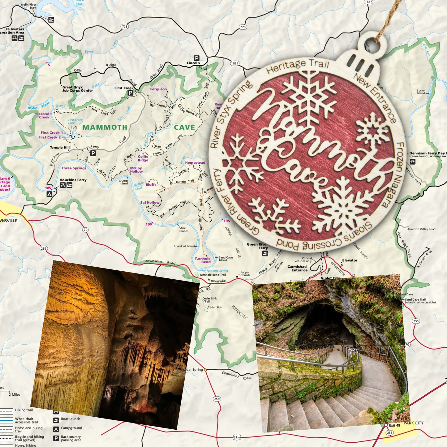 Mammoth Cave National Park Christmas Ornament