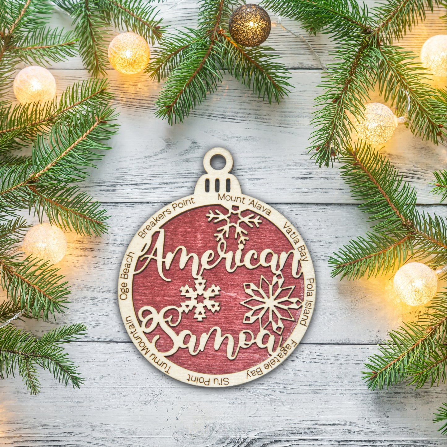 American Samoa National Park Christmas Ornament