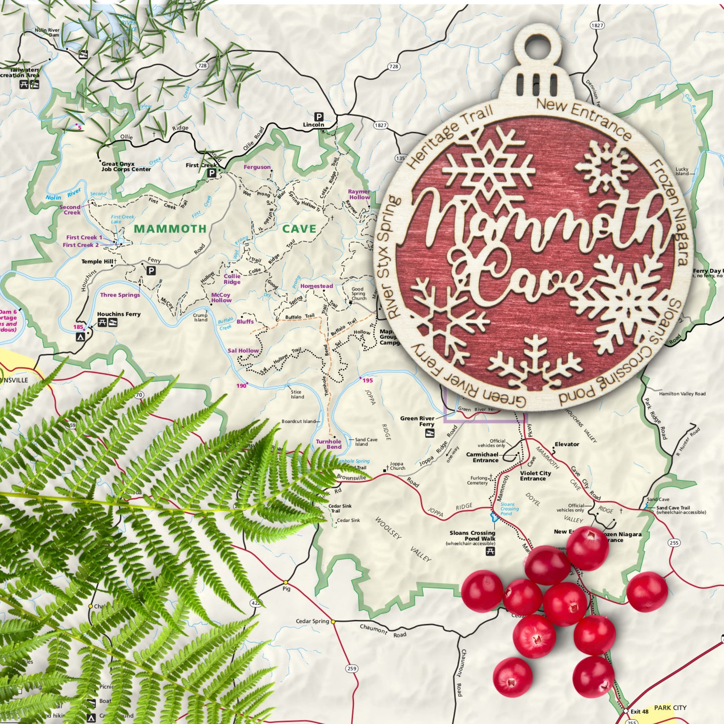 Mammoth Cave National Park Christmas Ornament
