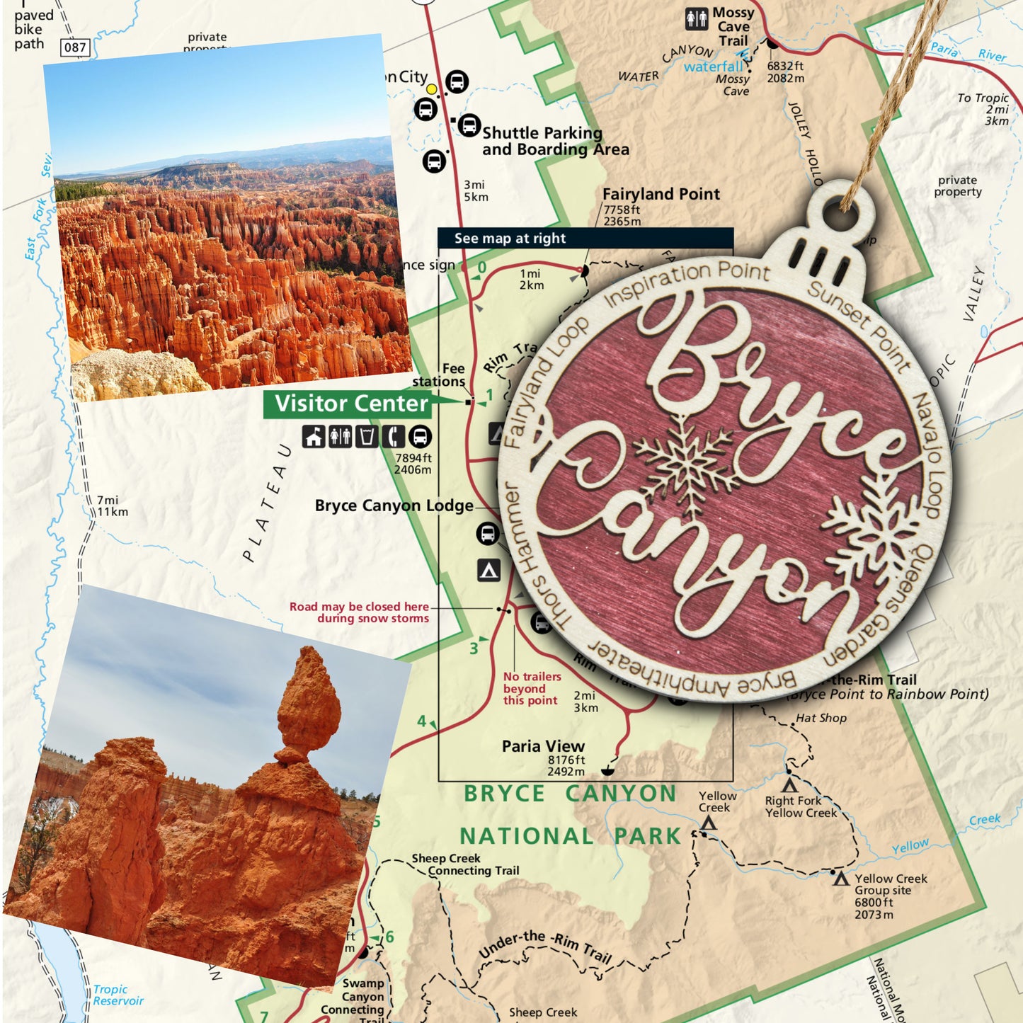 Bryce Canyon National Park Christmas Ornament