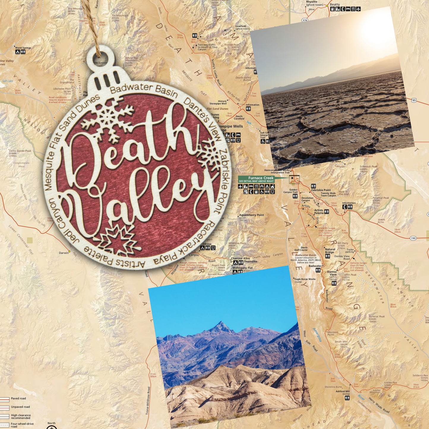 Death Valley National Park Christmas Ornament