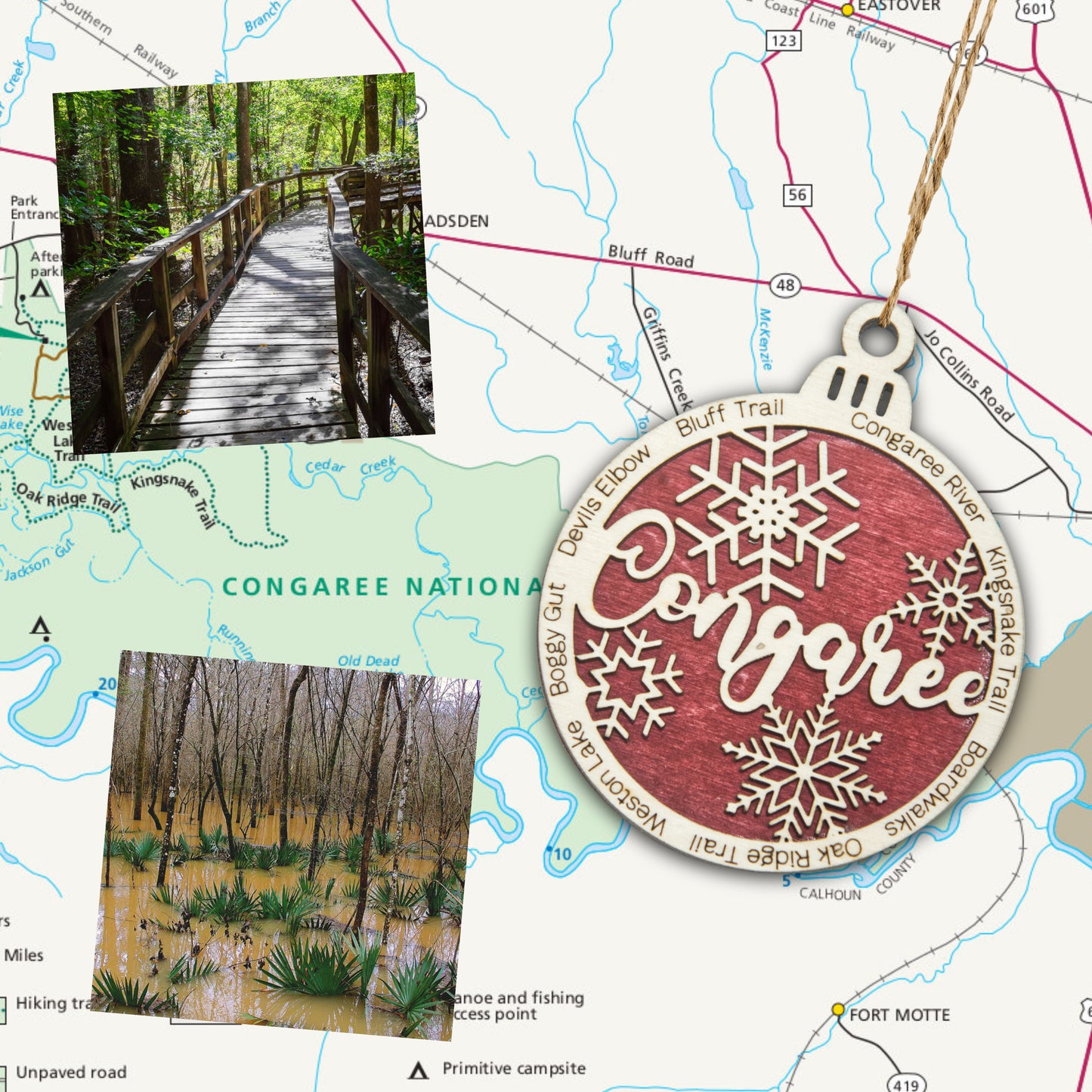 Congaree National Park Christmas Ornament