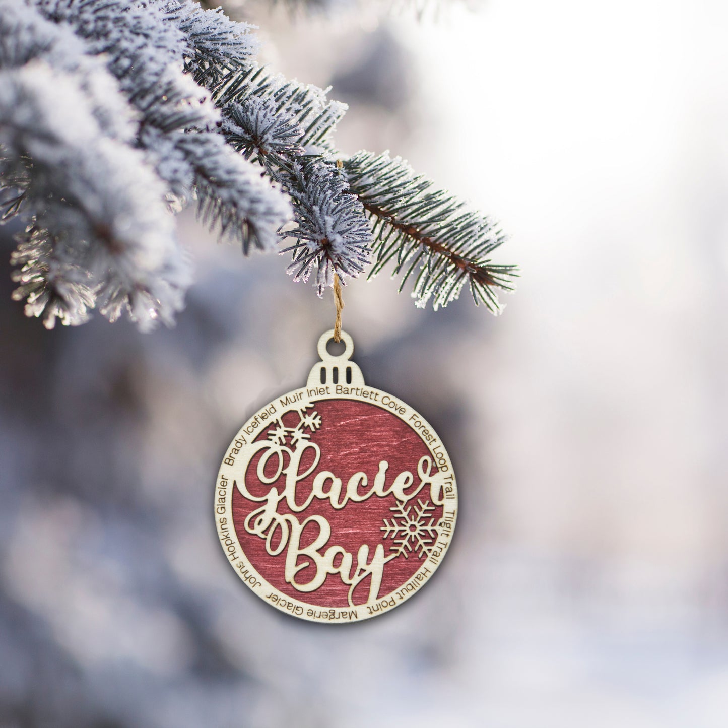 Glacier Bay National Park Christmas Ornament