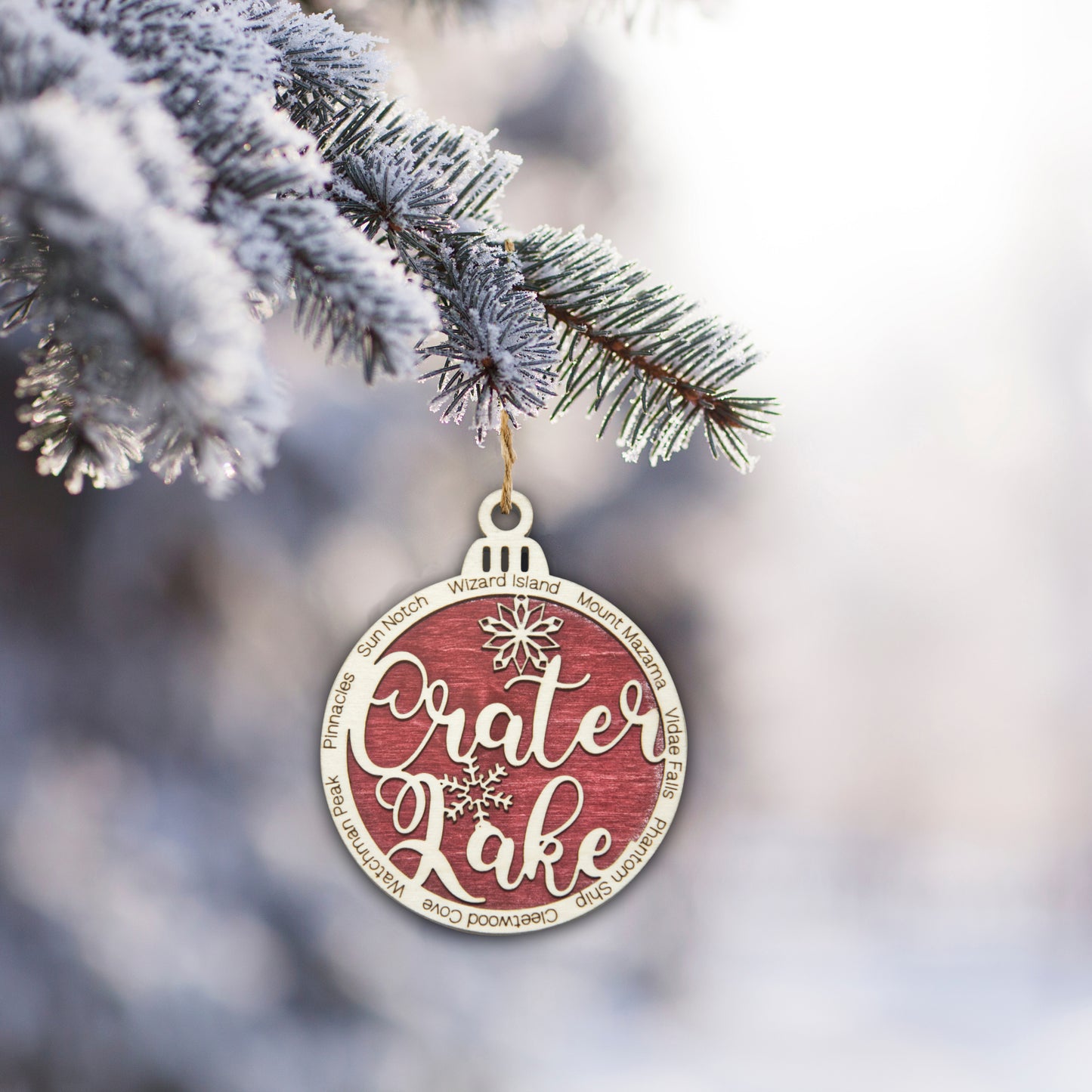 Crater Lake National Park Christmas Ornament