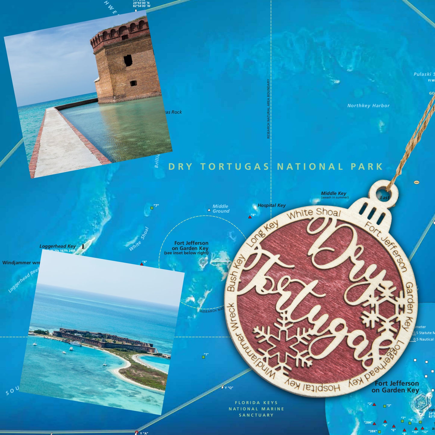 Dry Tortugas National Park Christmas Ornament