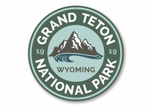 Grand Teton National Park Sign