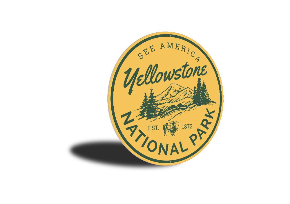 Yellowstone National Park Sign