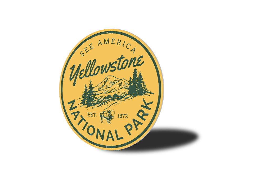 Yellowstone National Park Sign