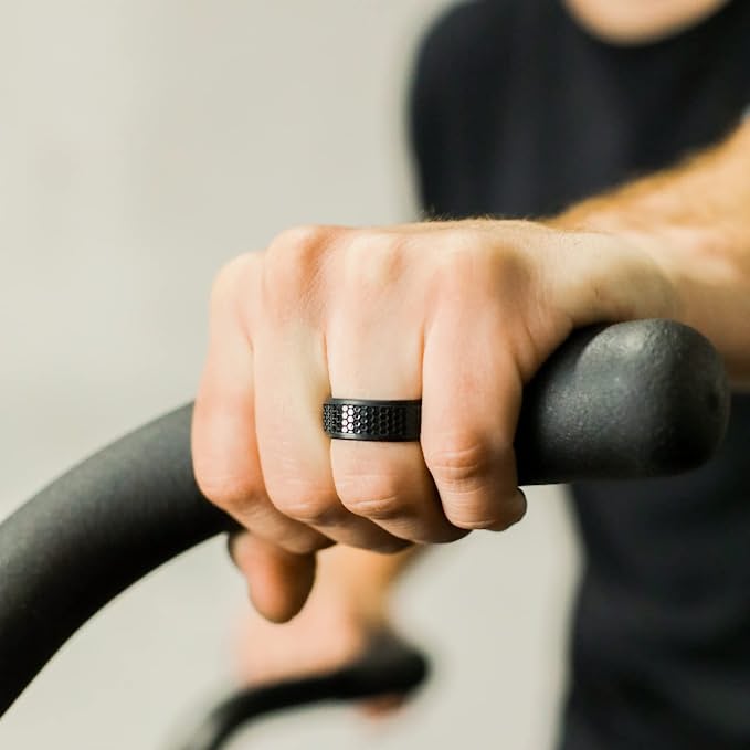 Men's Hex Silicone Ring
