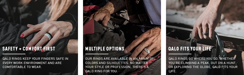 Men's Hex Silicone Ring