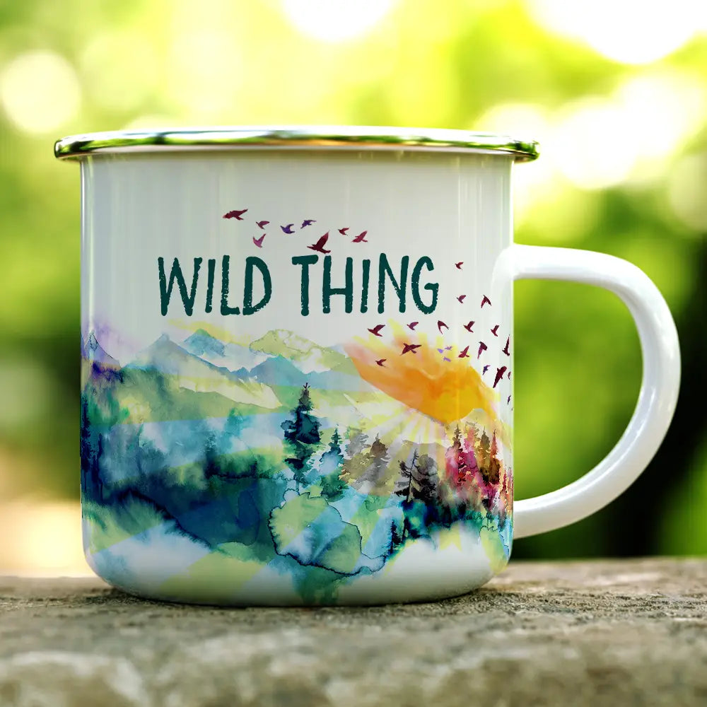 Wild Thing Enamel Camping Mug