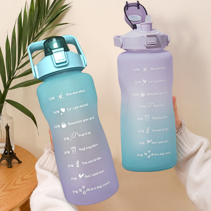 2L Large Capacity Water Bottle Straw Cup – Trouvaille Treasures