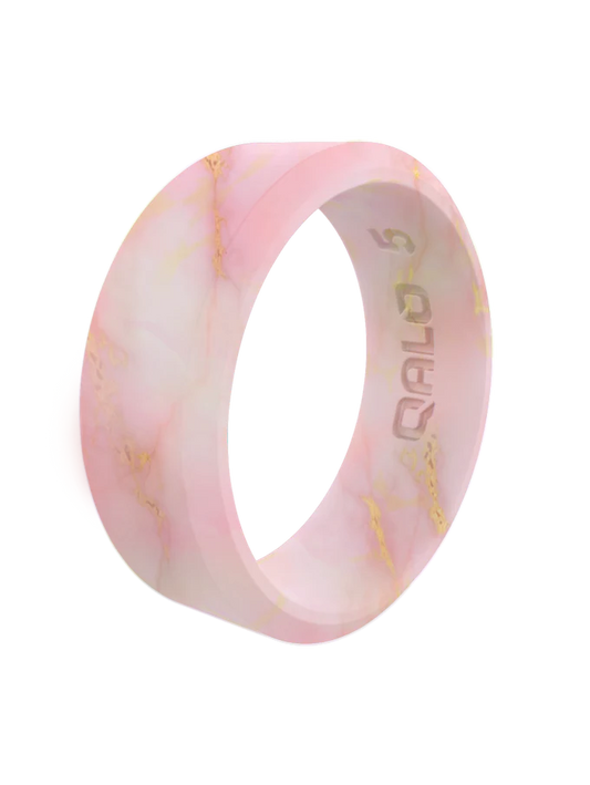 Women's Metallic Marble Modern Silicone Ring
