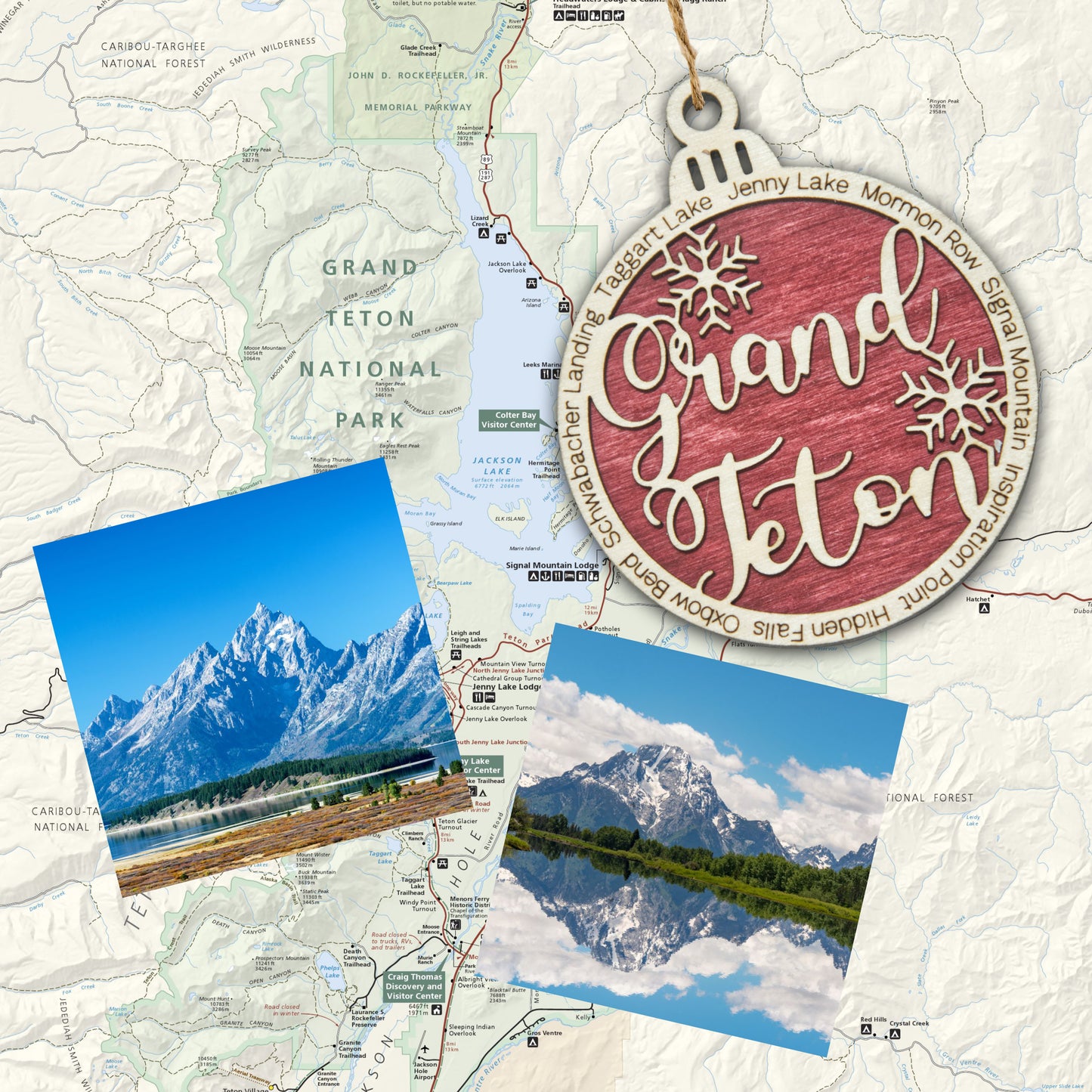 Grand Teton National Park Christmas Ornament
