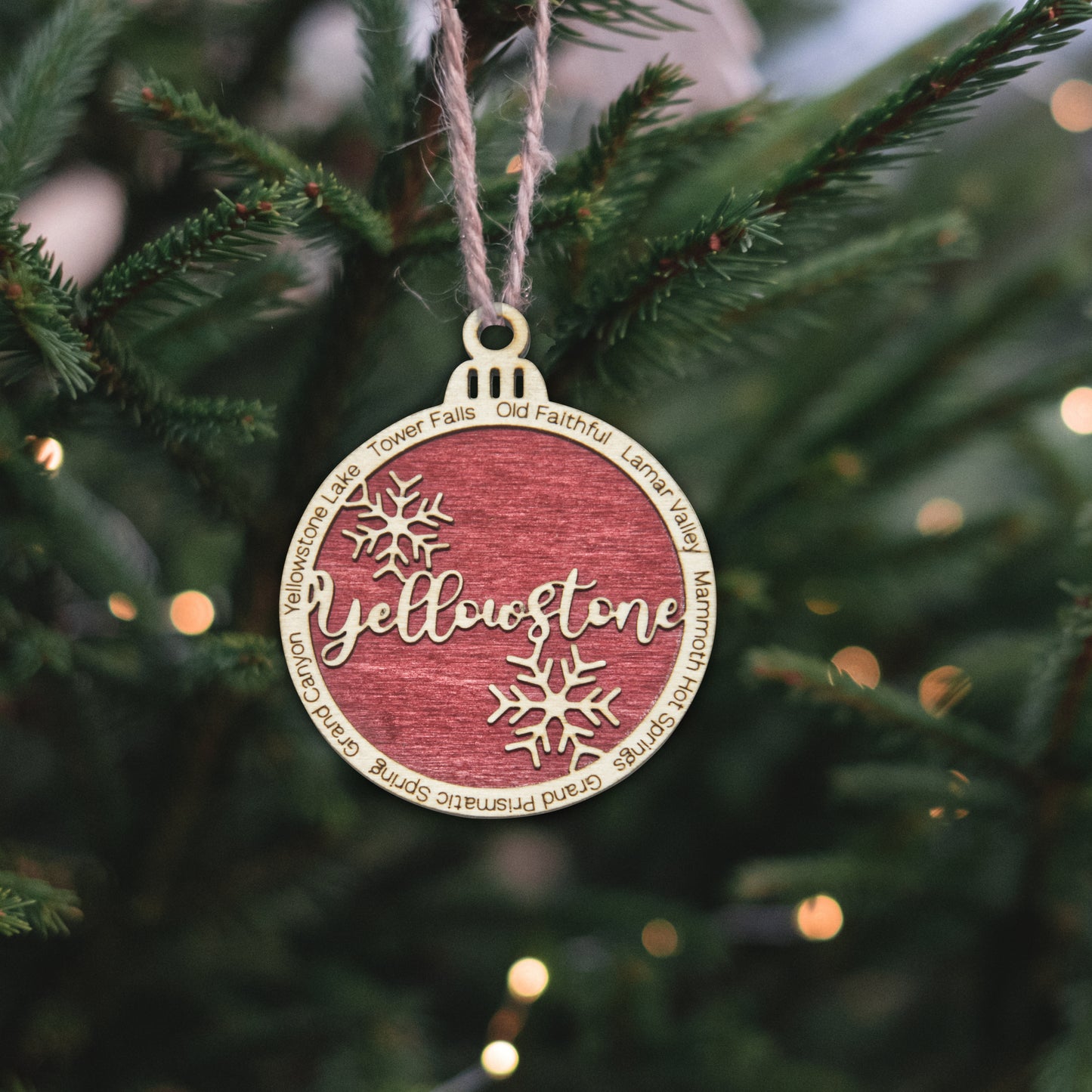 Yellowstone National Park Christmas Ornament