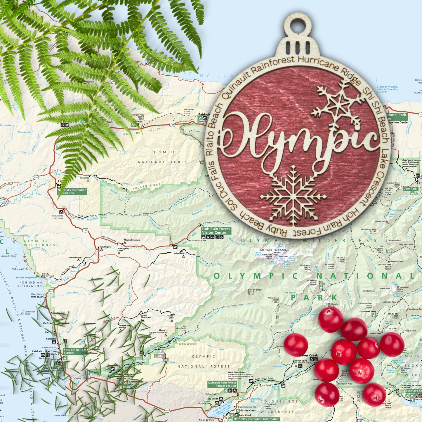 Olympic National Park Christmas Ornament
