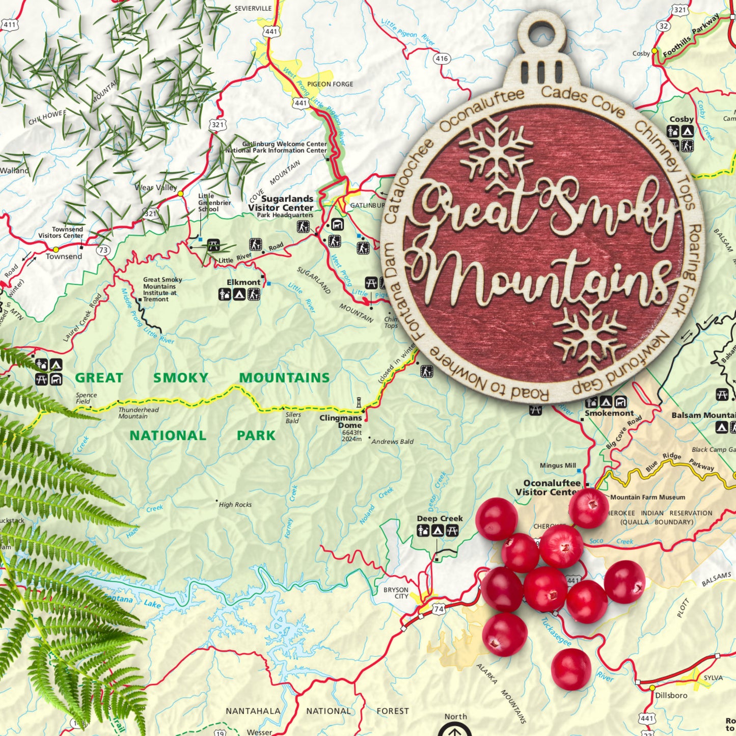 Great Smoky Mountains National Park Christmas Ornament
