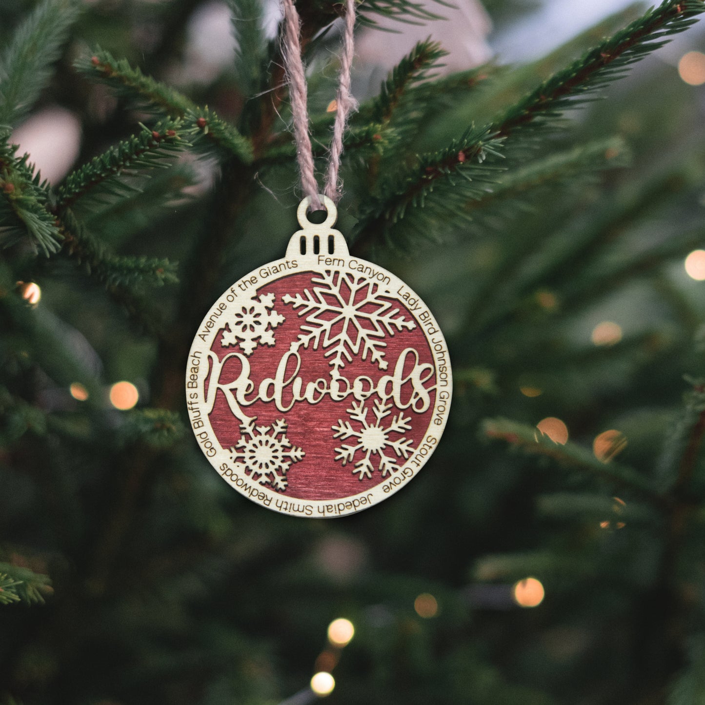 Redwoods National Park Christmas Ornament