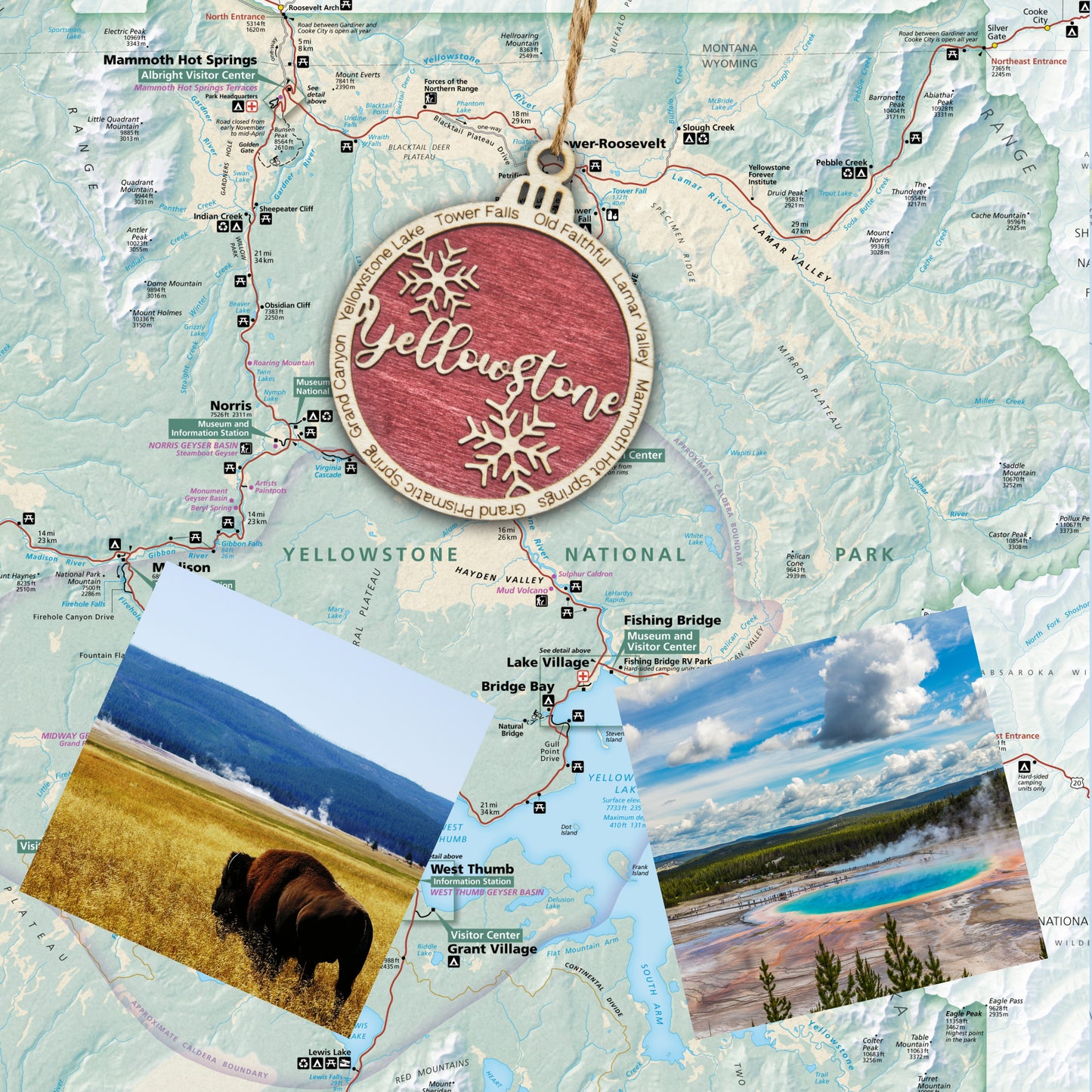 Yellowstone National Park Christmas Ornament