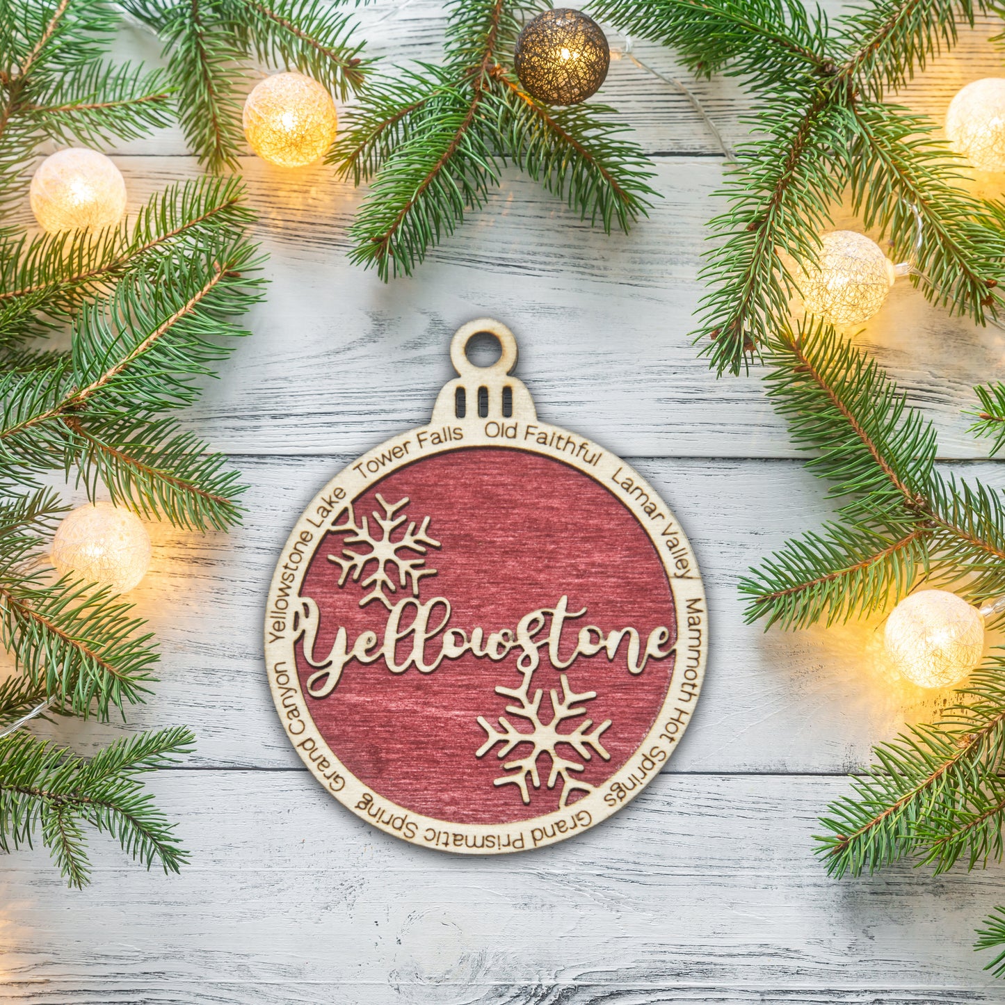 Yellowstone National Park Christmas Ornament