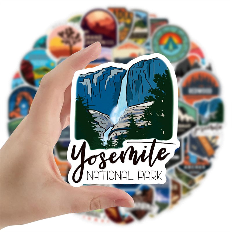 50pcs National Park Stickers