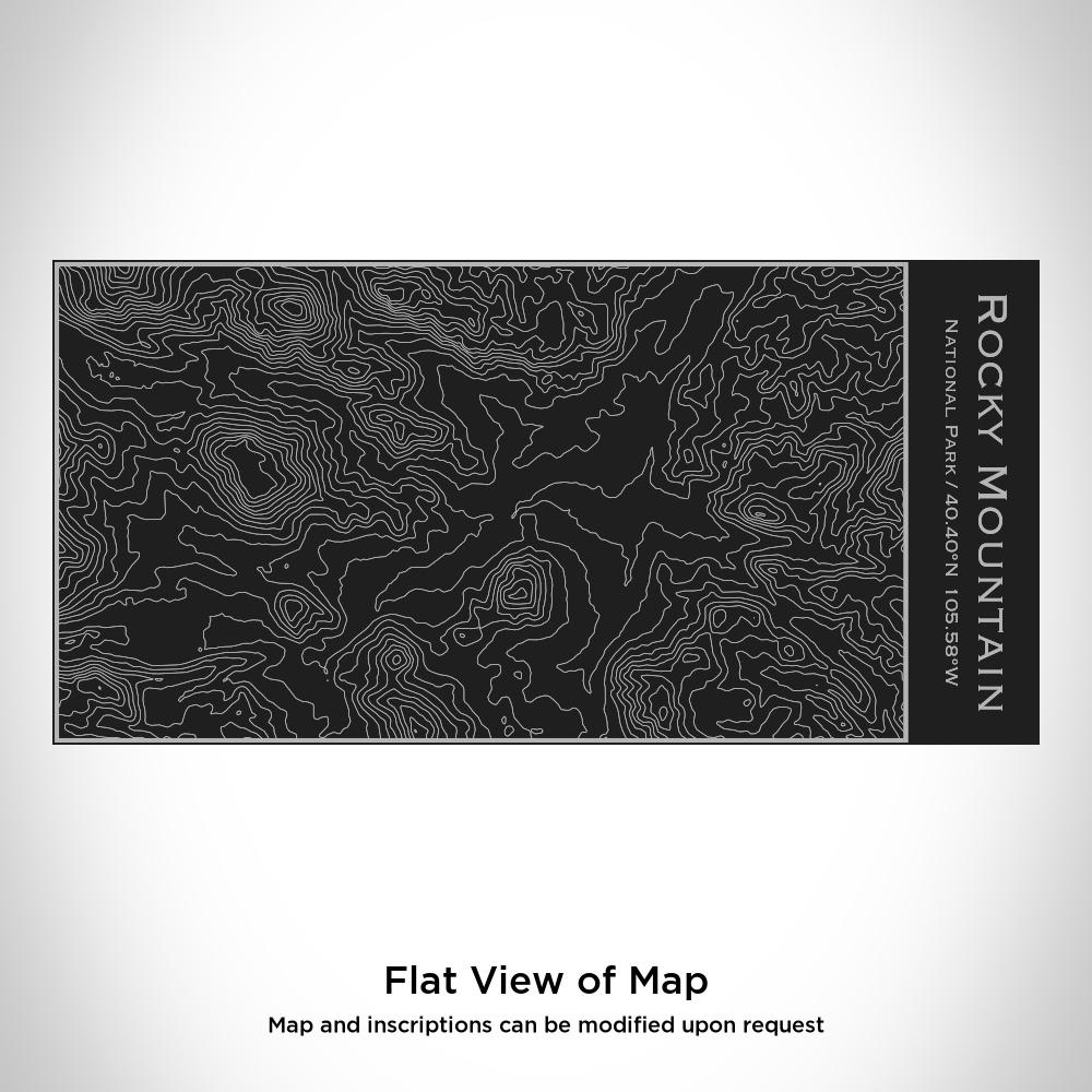 Rocky Mountain National Park - Colorado Map Insulated Bottle in Matte Black