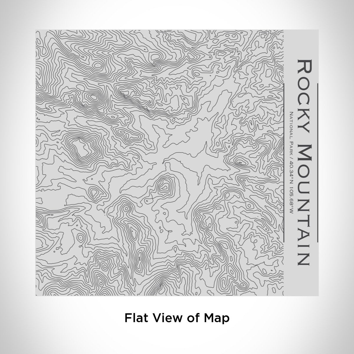 Rocky Mountain National Park Engraved Topographic Map Tumbler
