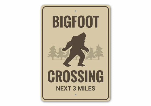 Bigfoot Crossing Sign