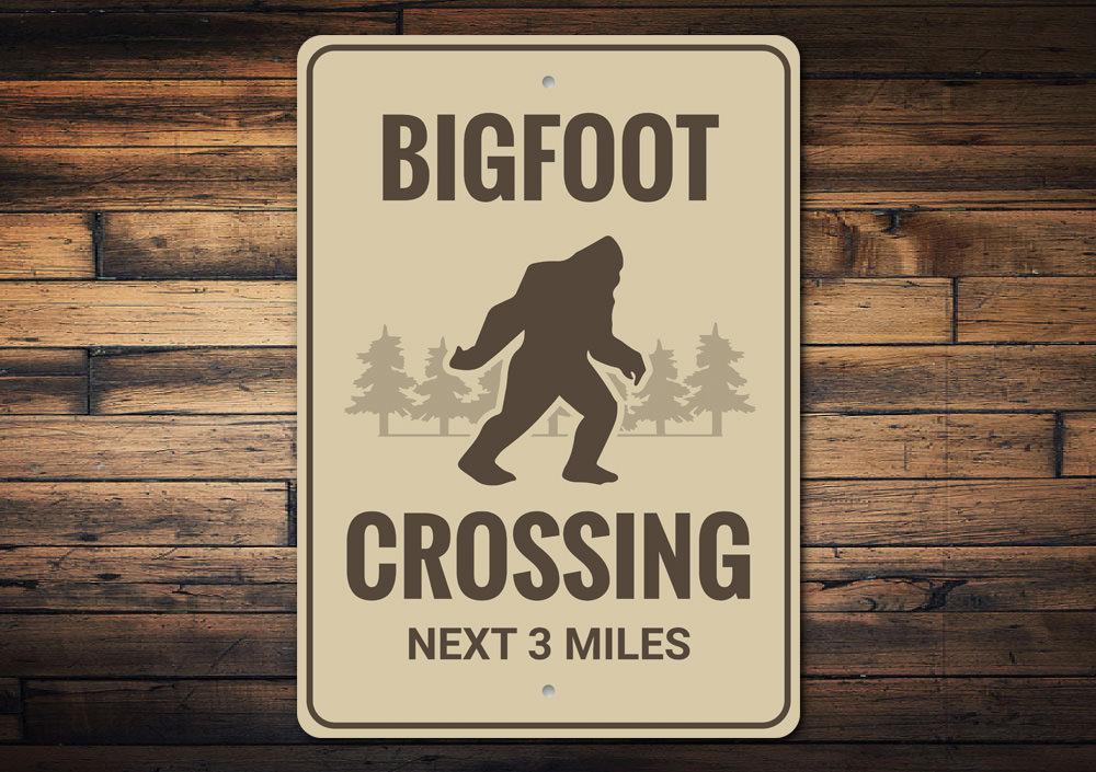 Bigfoot Crossing Sign