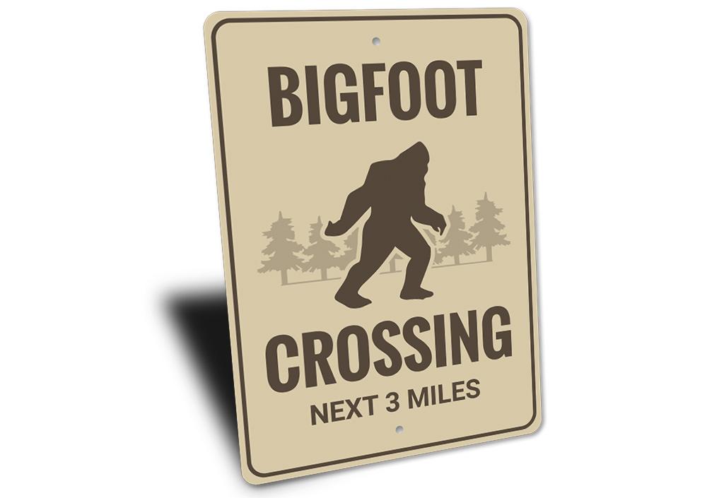 Bigfoot Crossing Sign