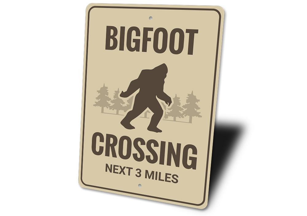 Bigfoot Crossing Sign