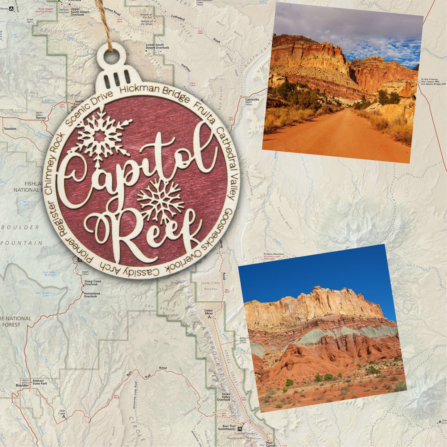 Capitol Reef National Park Christmas Ornament