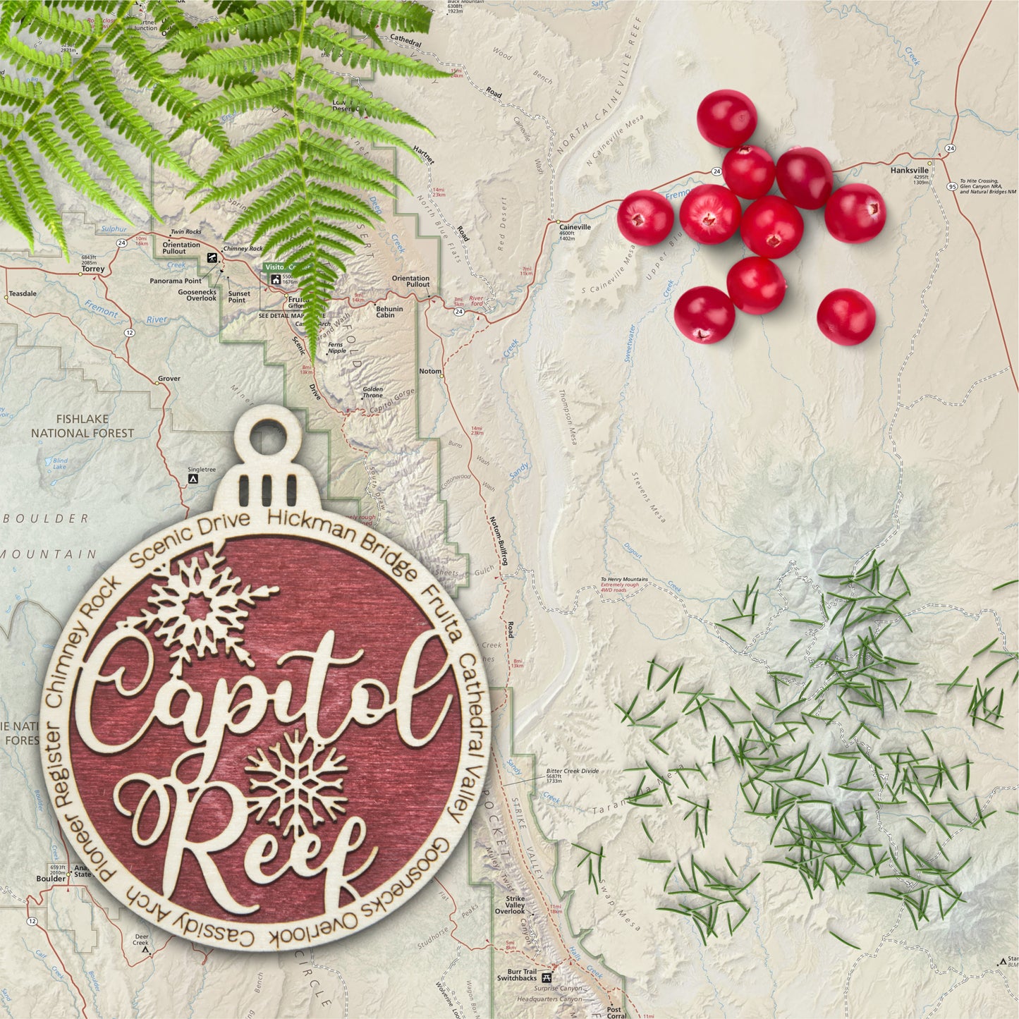 Capitol Reef National Park Christmas Ornament