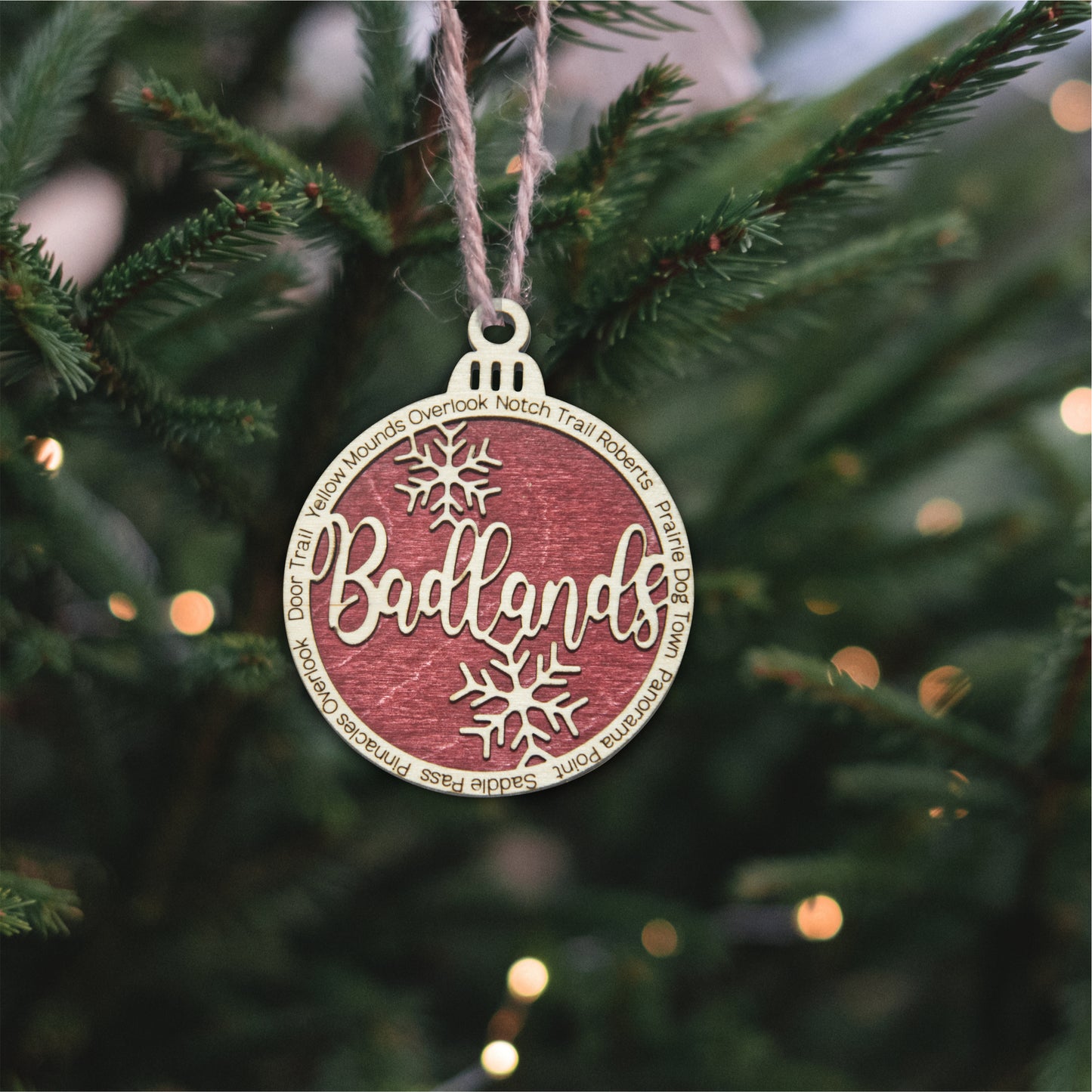 Badlands National Park Christmas Ornament