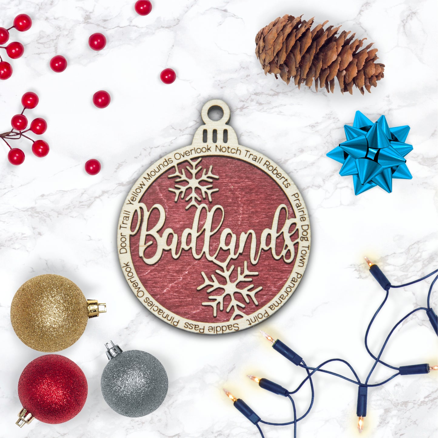 Badlands National Park Christmas Ornament