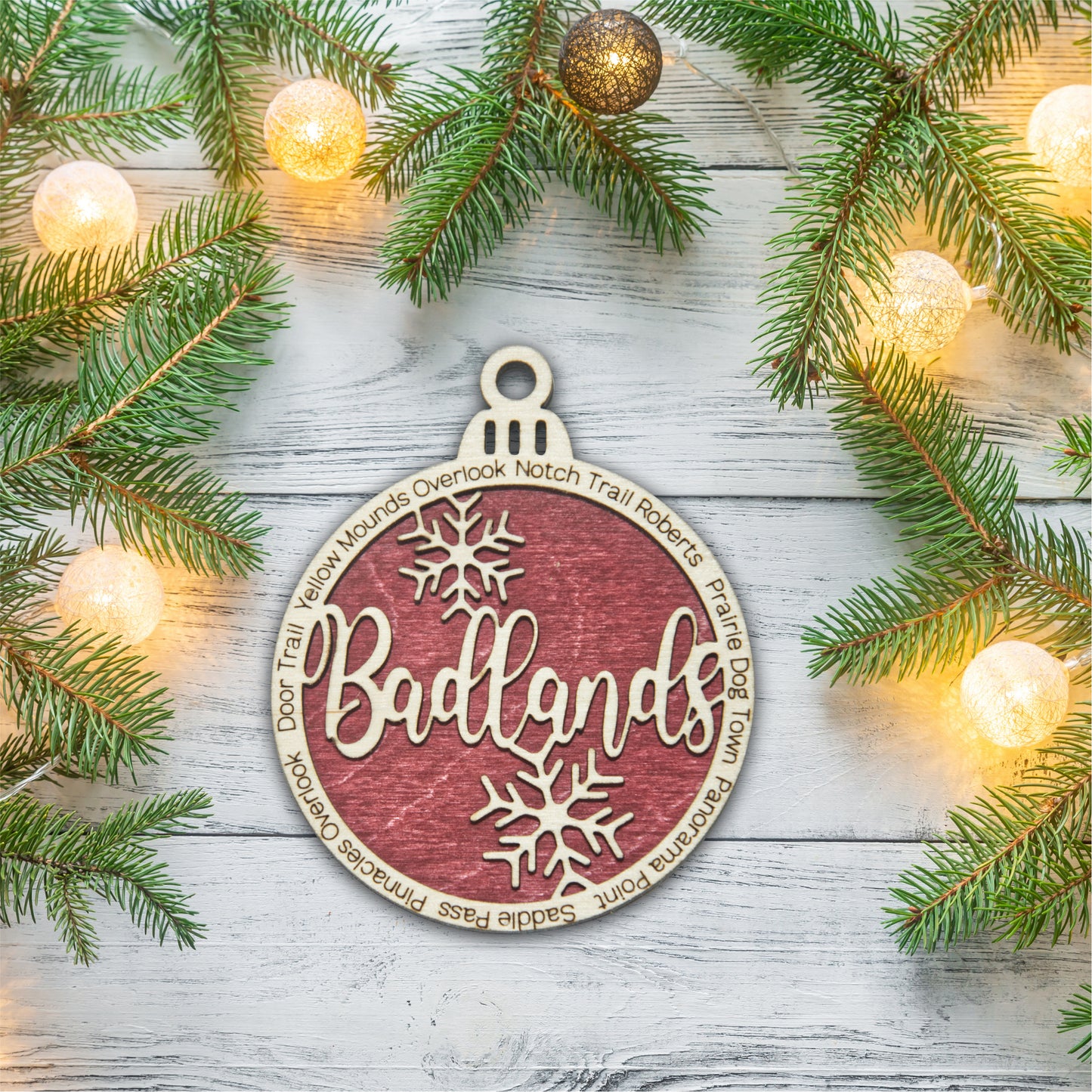 Badlands National Park Christmas Ornament