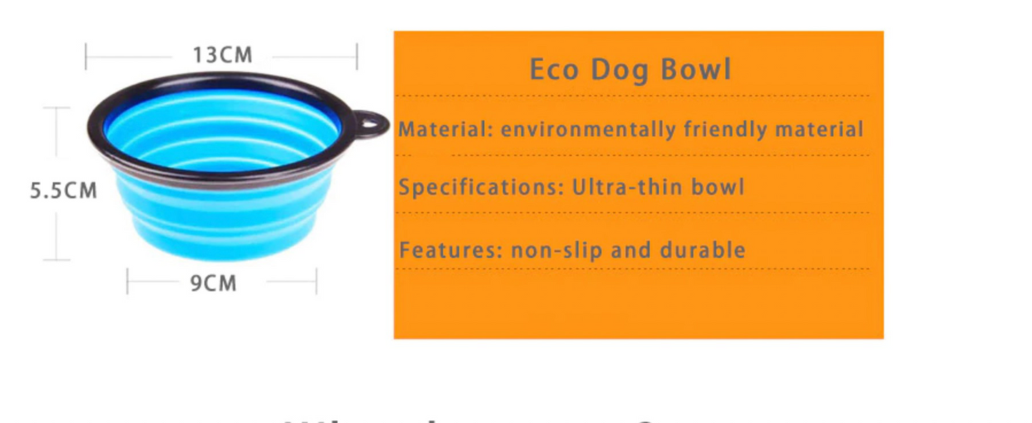 1PC Foldable Silicone Bowl for Pet