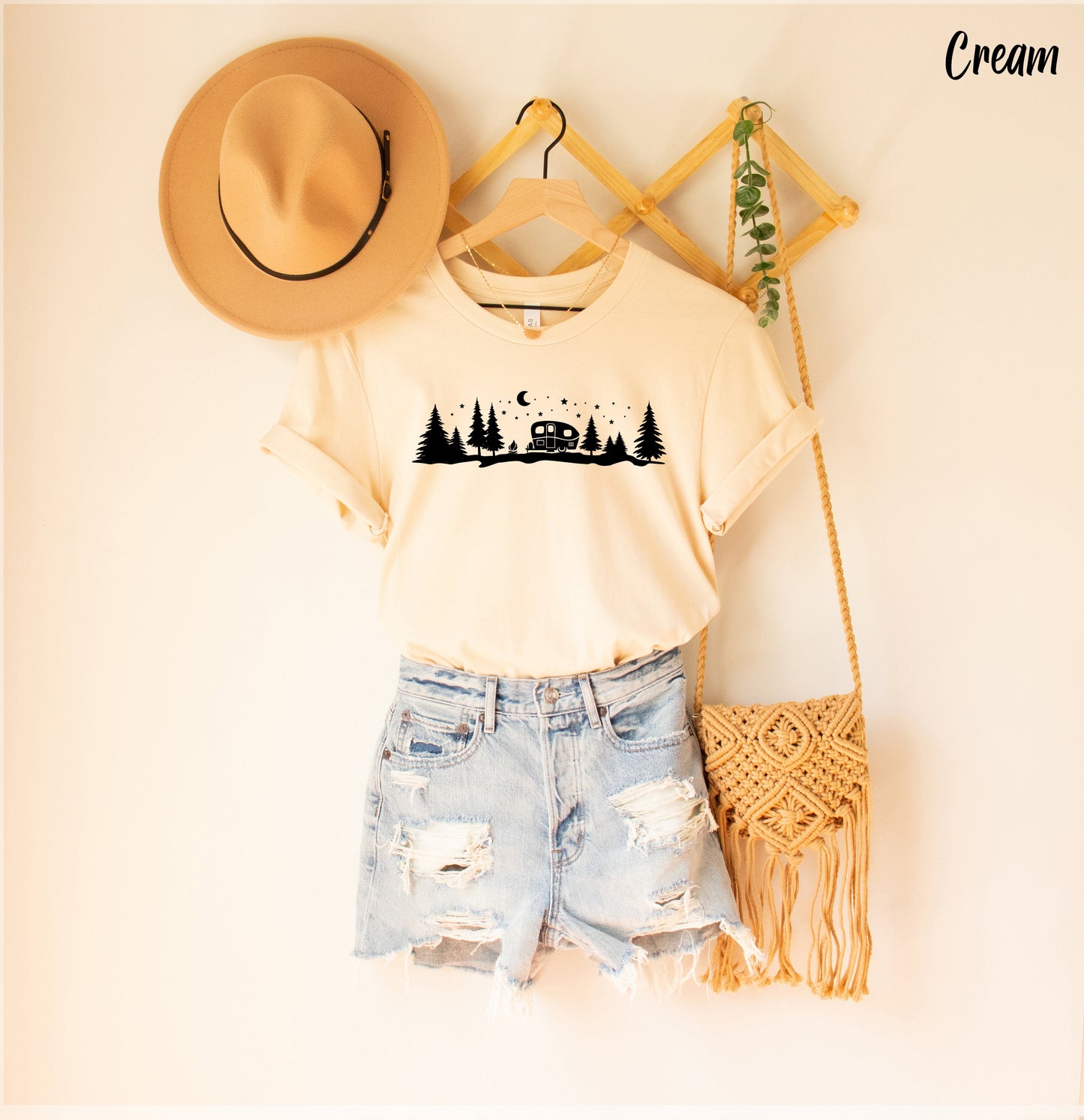 Camper in Forest Shirt