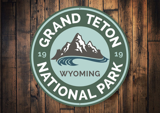 Grand Teton National Park Sign