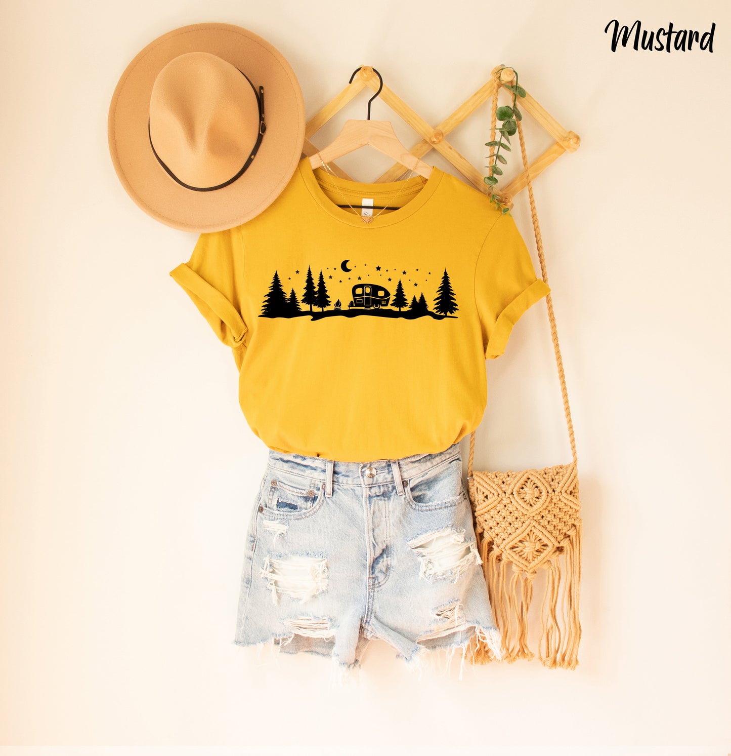 Camper in Forest Shirt