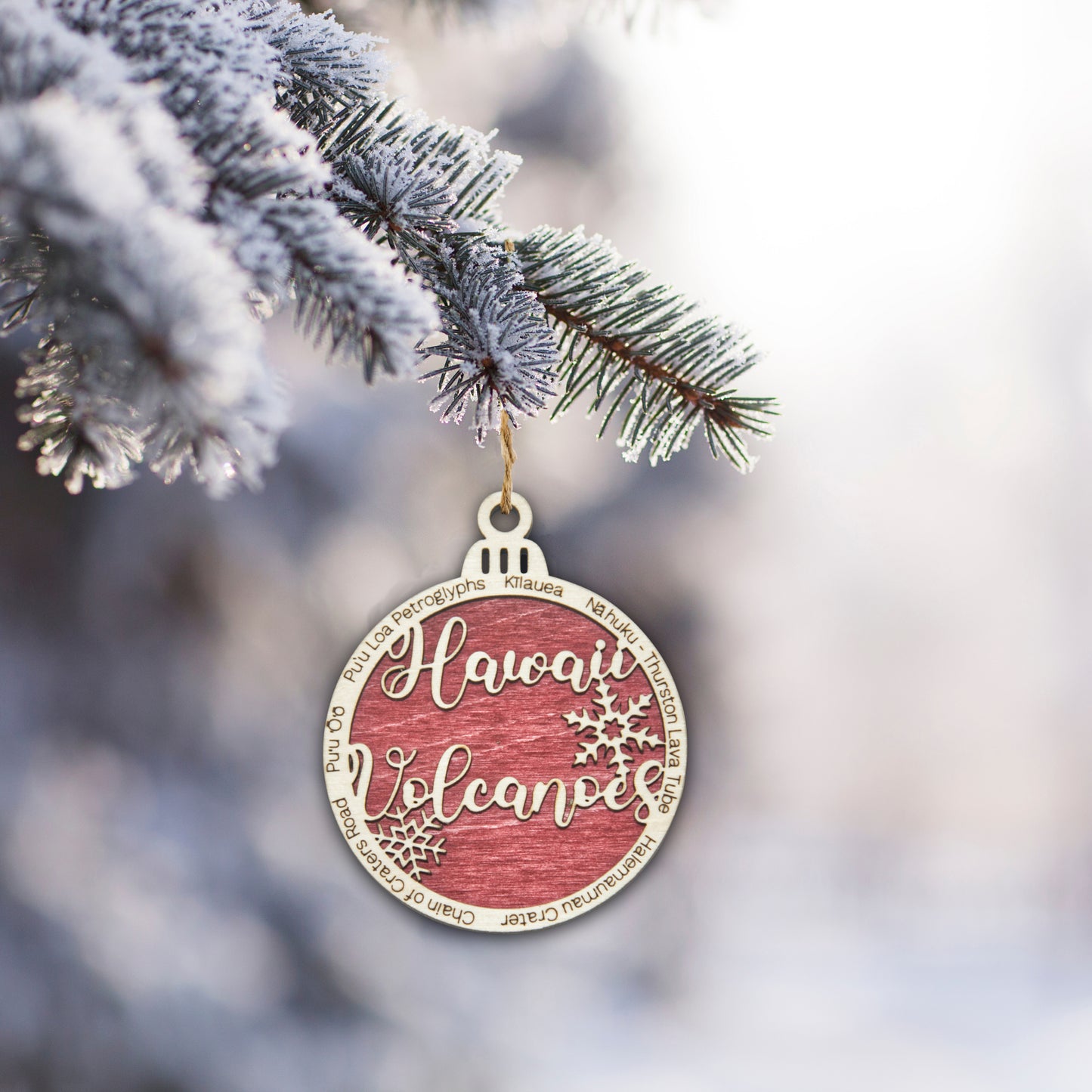 Hawaii Volcanoes National Park Christmas Ornament