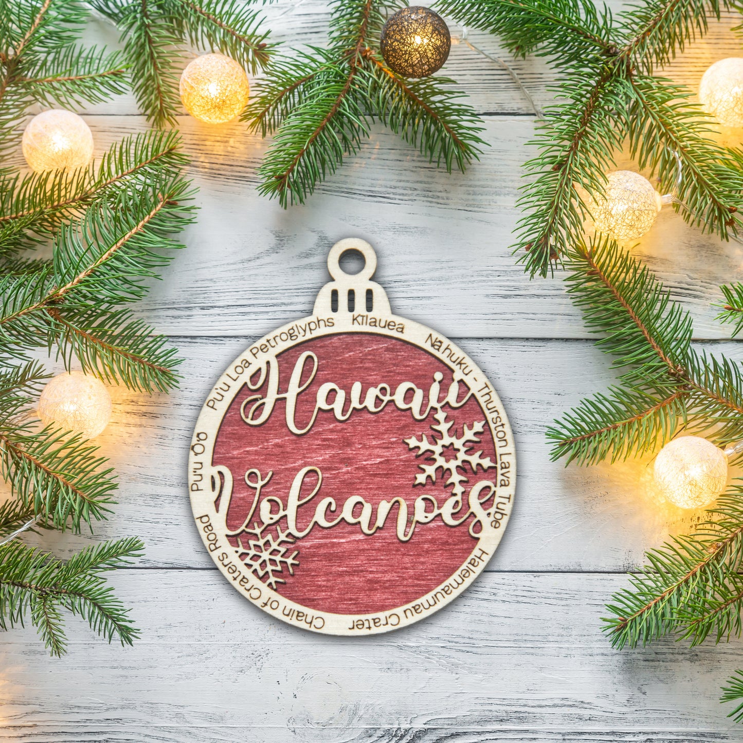 Hawaii Volcanoes National Park Christmas Ornament